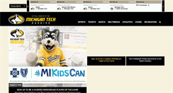 Desktop Screenshot of michigantechhuskies.com